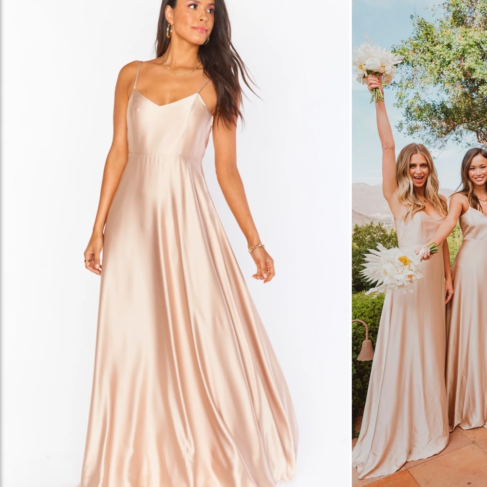 Show Me Your MuMu Light Gray Maxi Dress